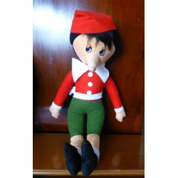 Pinocchio vintage in panno lenci Alberani Milano